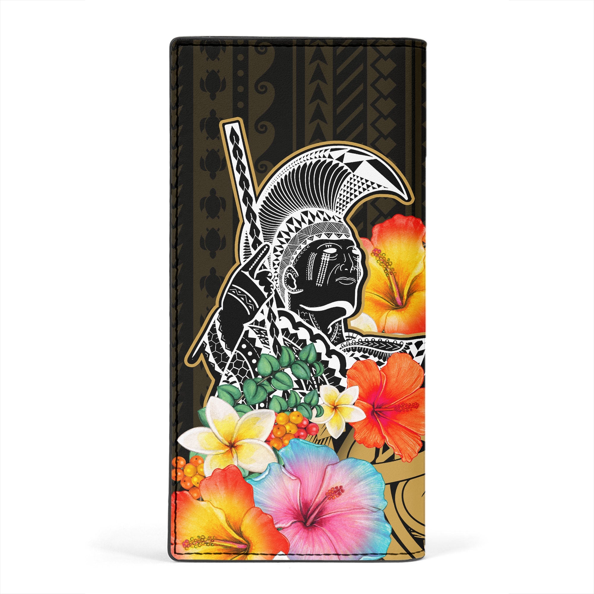 Hawaii Day King Kamehameha Leather Wallet