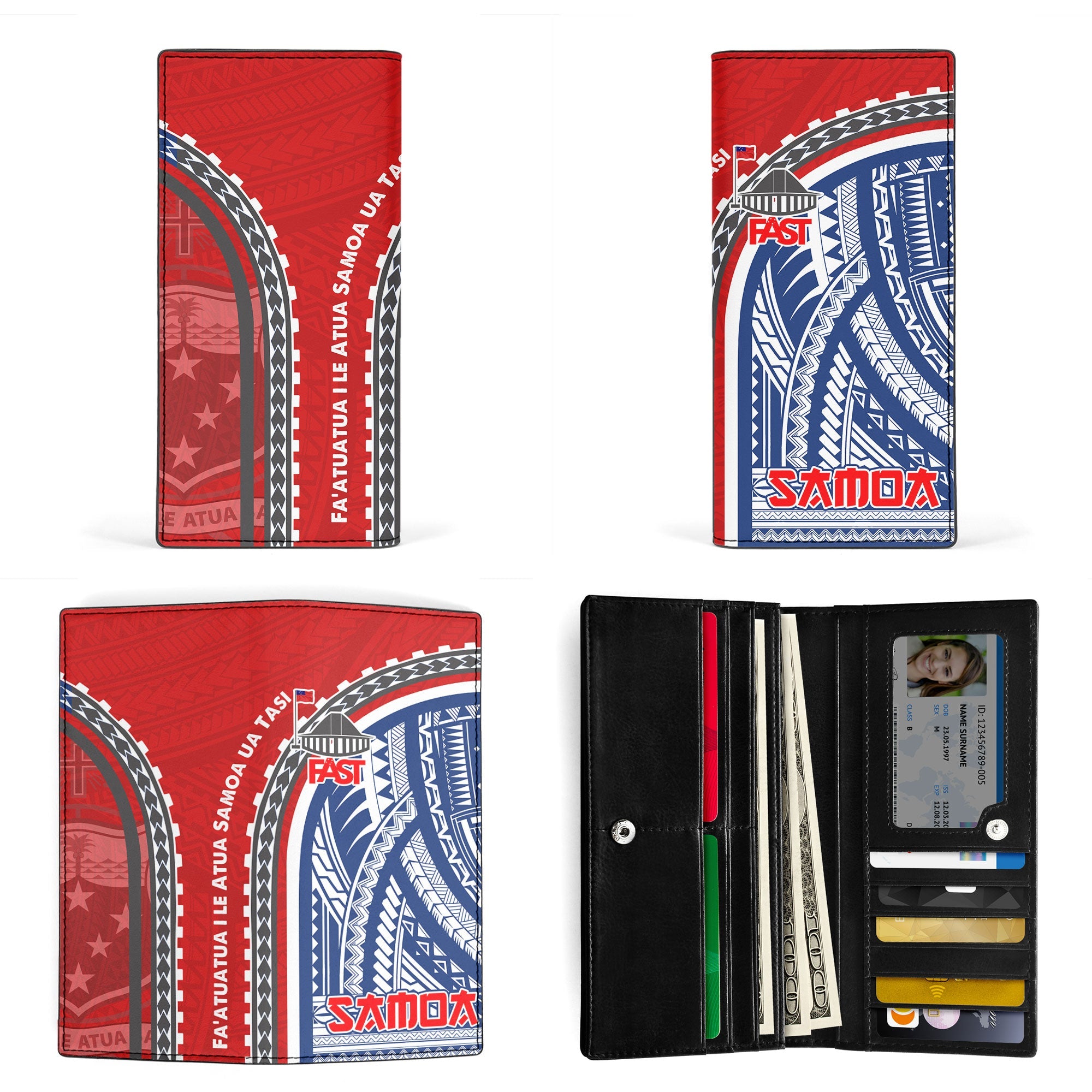 FAST Samoa United in Faith Leather Wallet