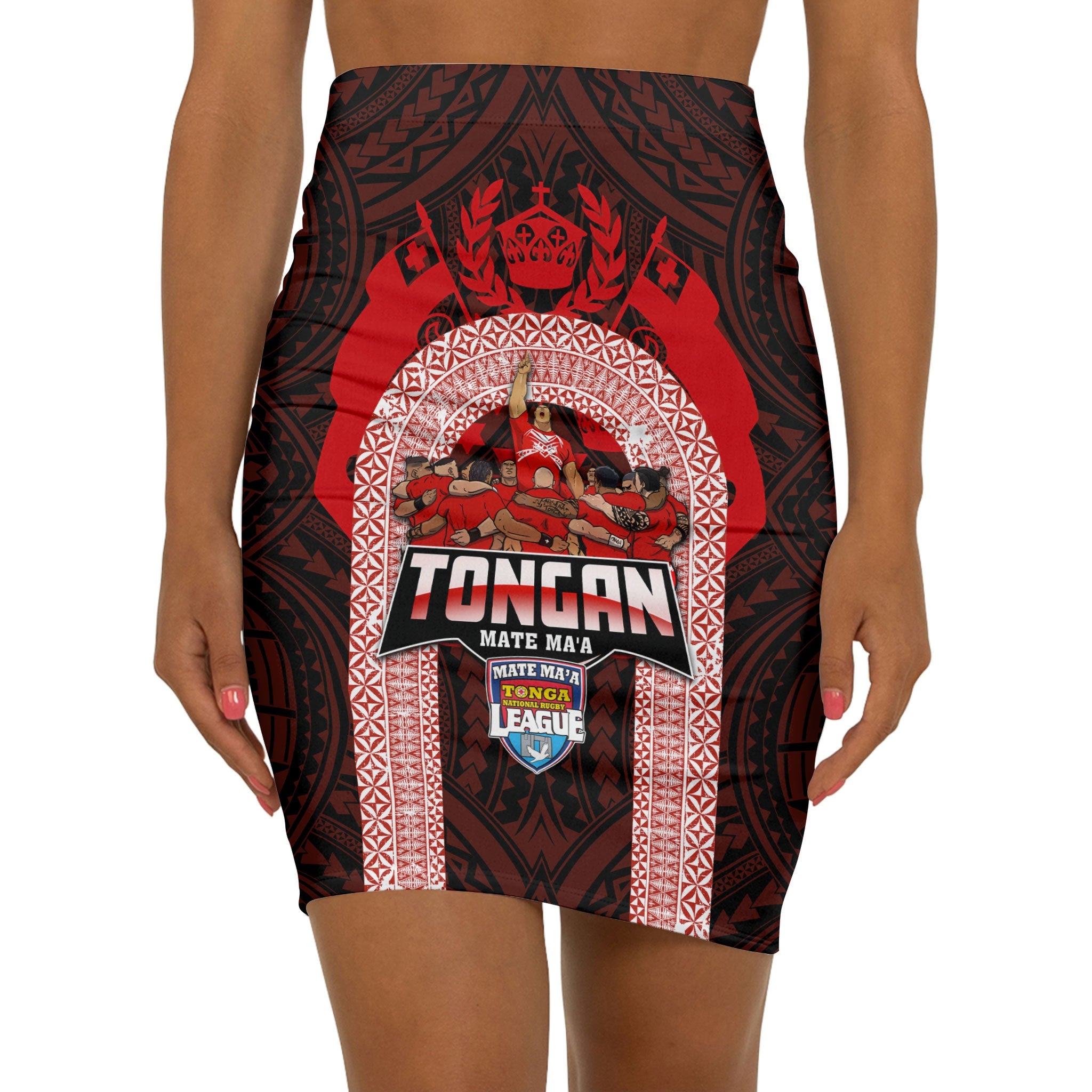 Tonga Mate Ma'a Rugby League Mini Skirt