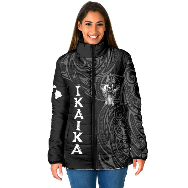 Hawaii Ikaika Warrior Women Padded Jacket Polynesian Style