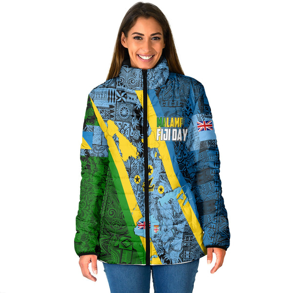 Malampa Fiji Day Women Padded Jacket