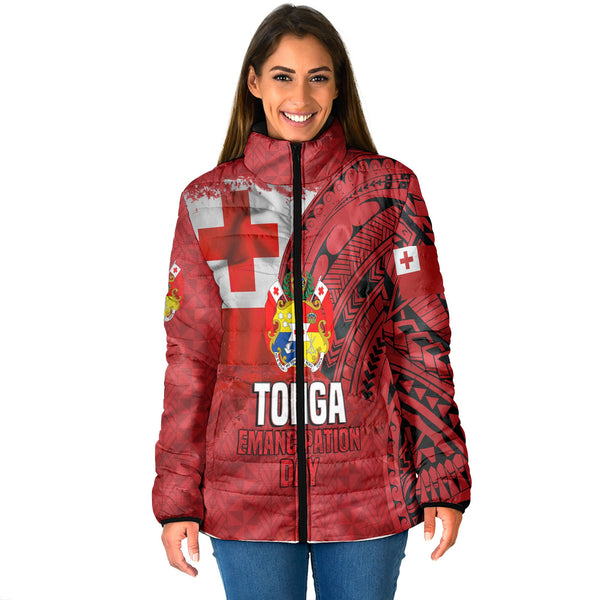 Tonga Independence Emancipation Day Women Padded Jacket