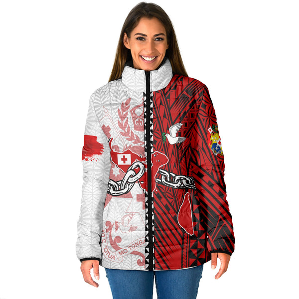 Tonga National Emancipation Day Women Padded Jacket