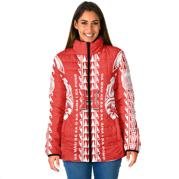 Hilo Hawaii Seal Women Padded Jacket Turtle Style