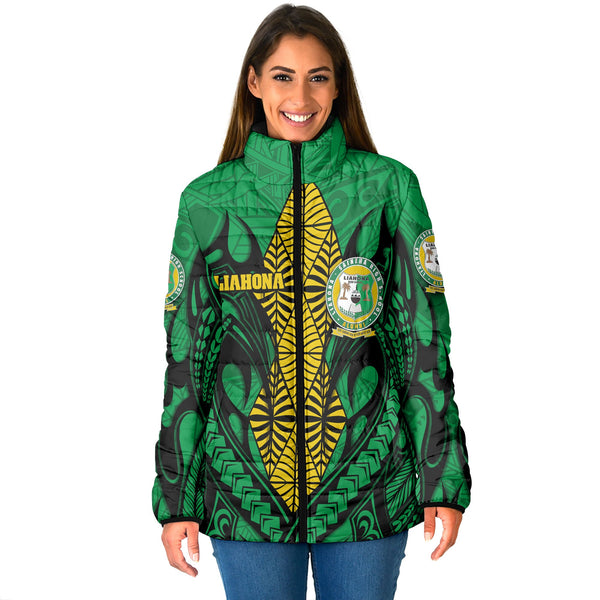 Custom Tonga Liahona High School Women Padded Jacket