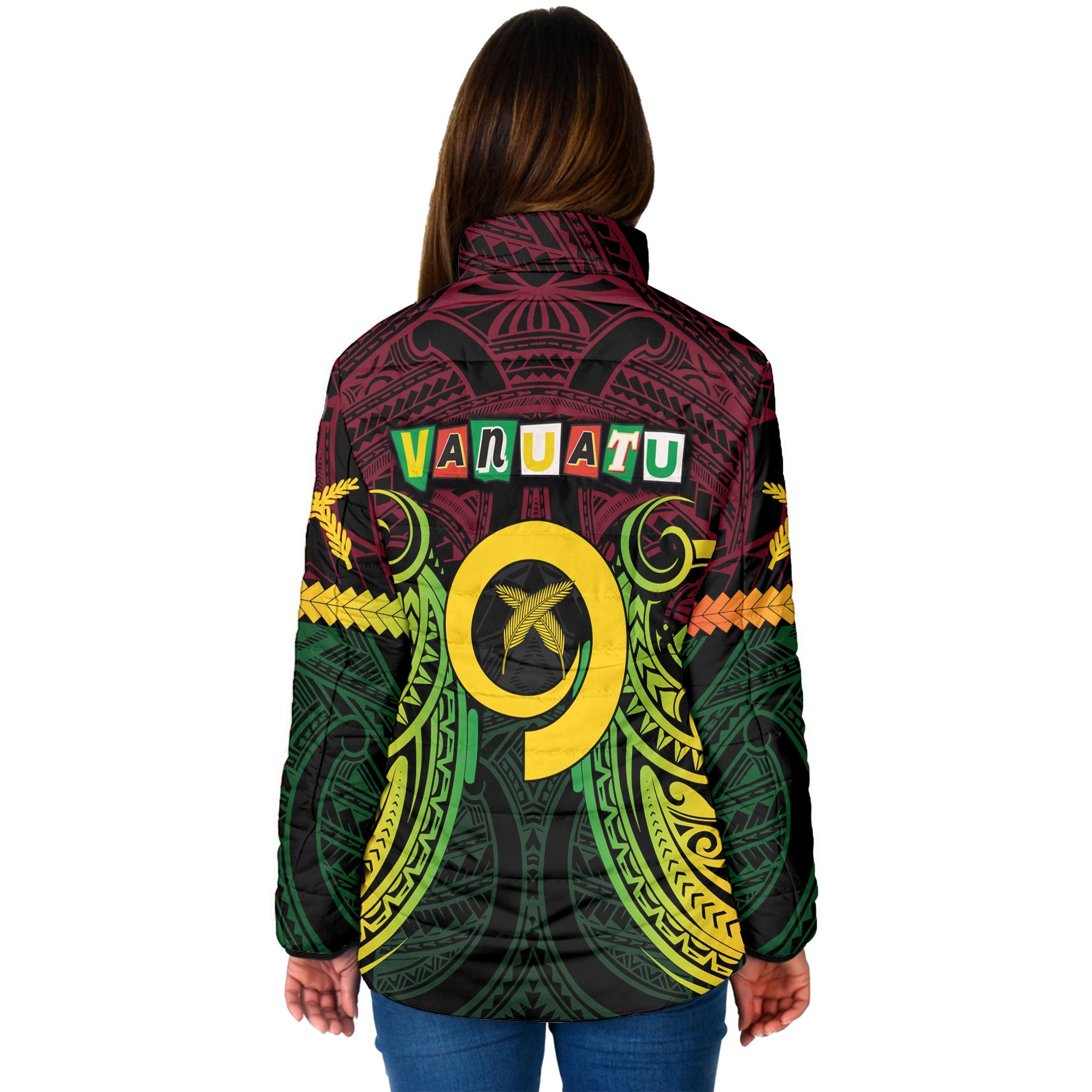 Vanuatu Women Padded Jacket Independence Day 43rd Anniversary Style 2