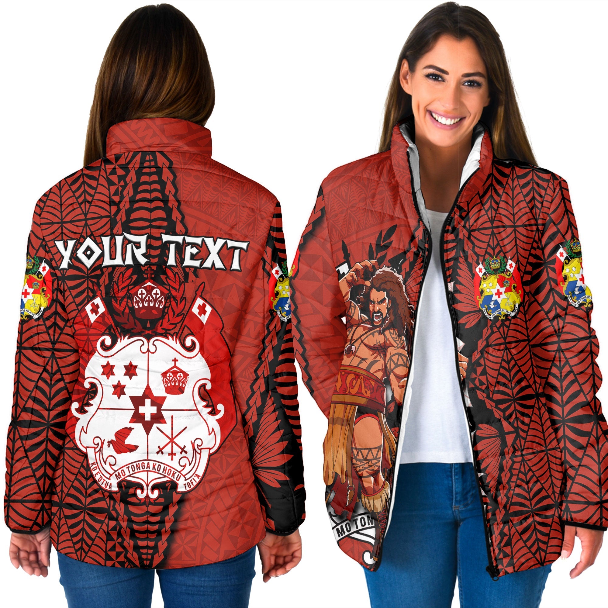 Custom Tonga The Tonga Terror Women Padded Jacket