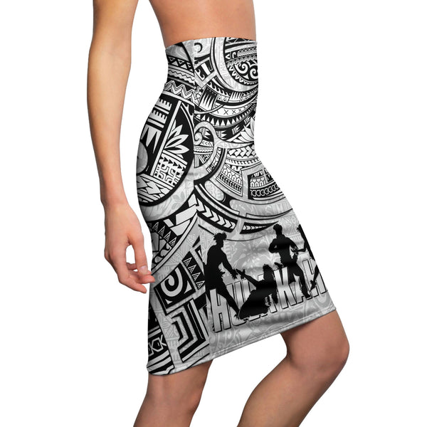 Hawaiian Hula Kahiko Women's Pencil Skirt