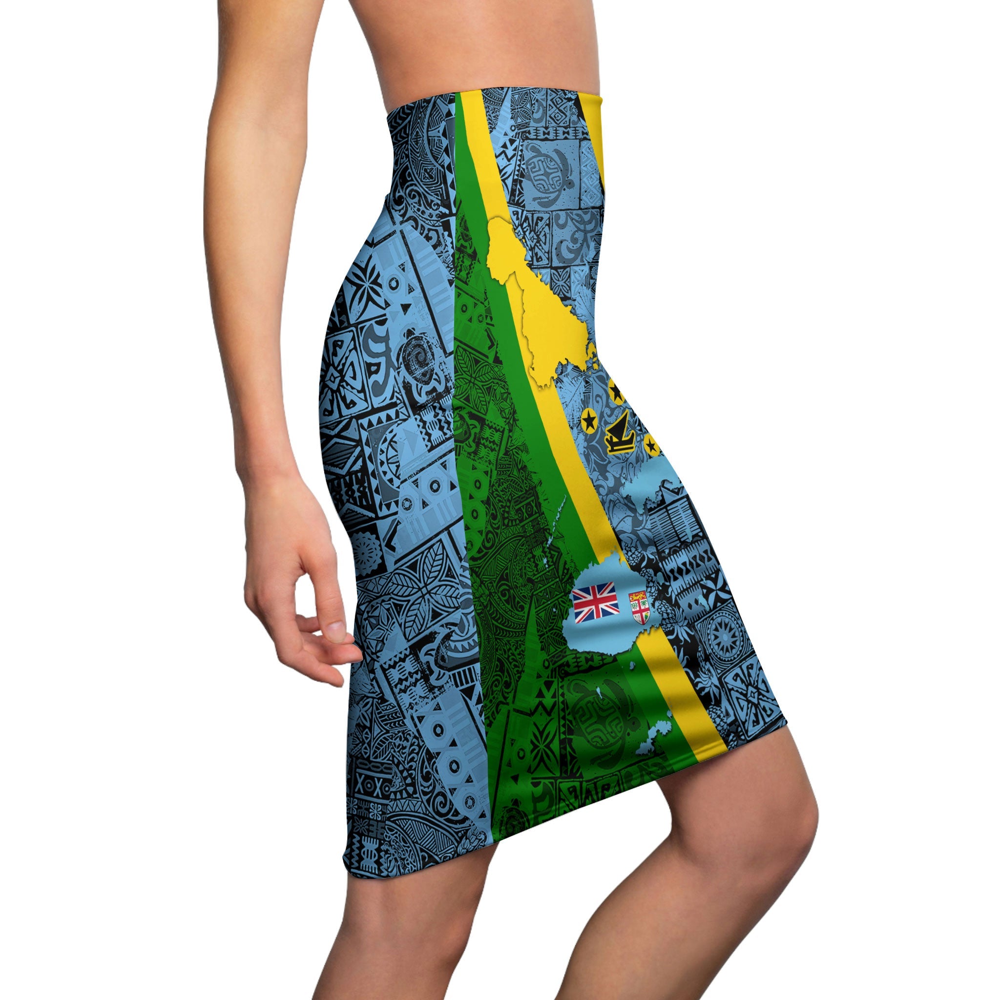 Malampa Fiji Day Women's Pencil Skirt