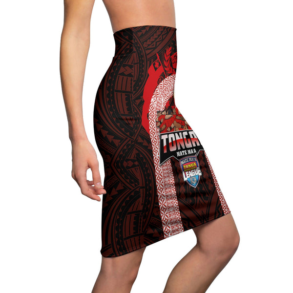 Tonga Mate Ma'a Rugby League Women's Pencil Skirt