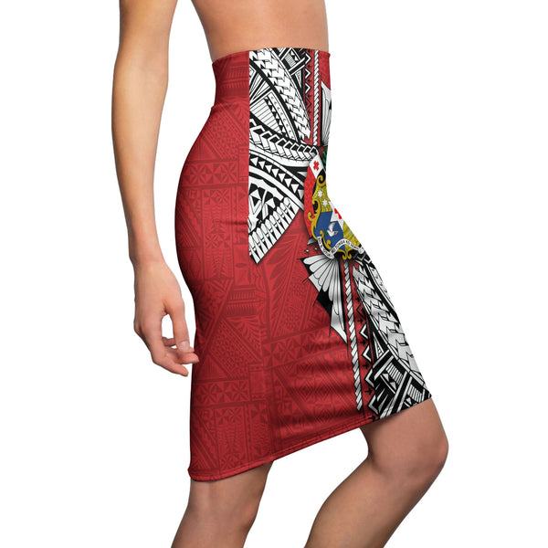 Tonga Vava'u Lahi Coat Of Arms Women's Pencil Skirt