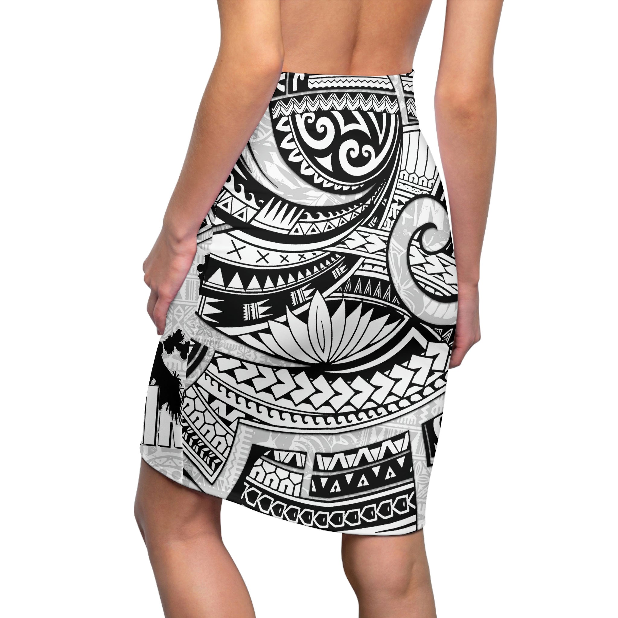 Hawaiian Hula Kahiko Women's Pencil Skirt