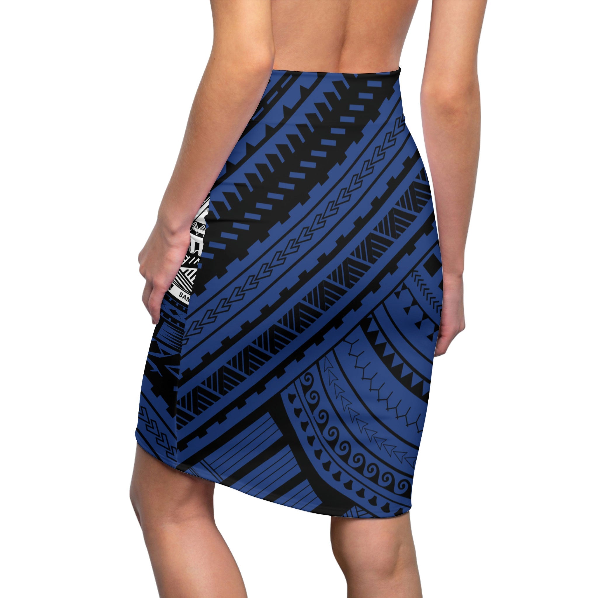 Polynesian Samoa Women's Pencil Skirt Toa Samoa Rugby Ula Fala Style