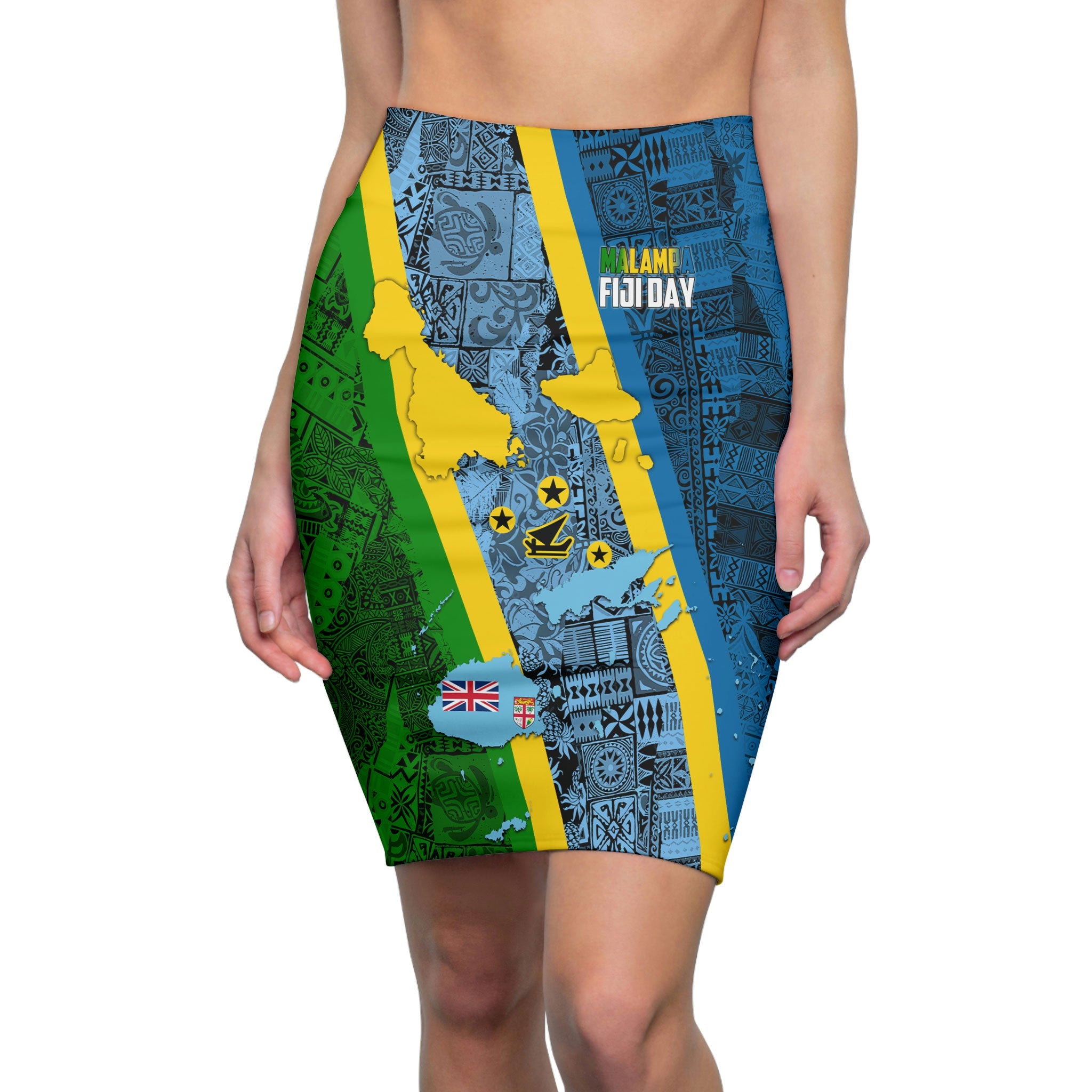 Malampa Fiji Day Women's Pencil Skirt