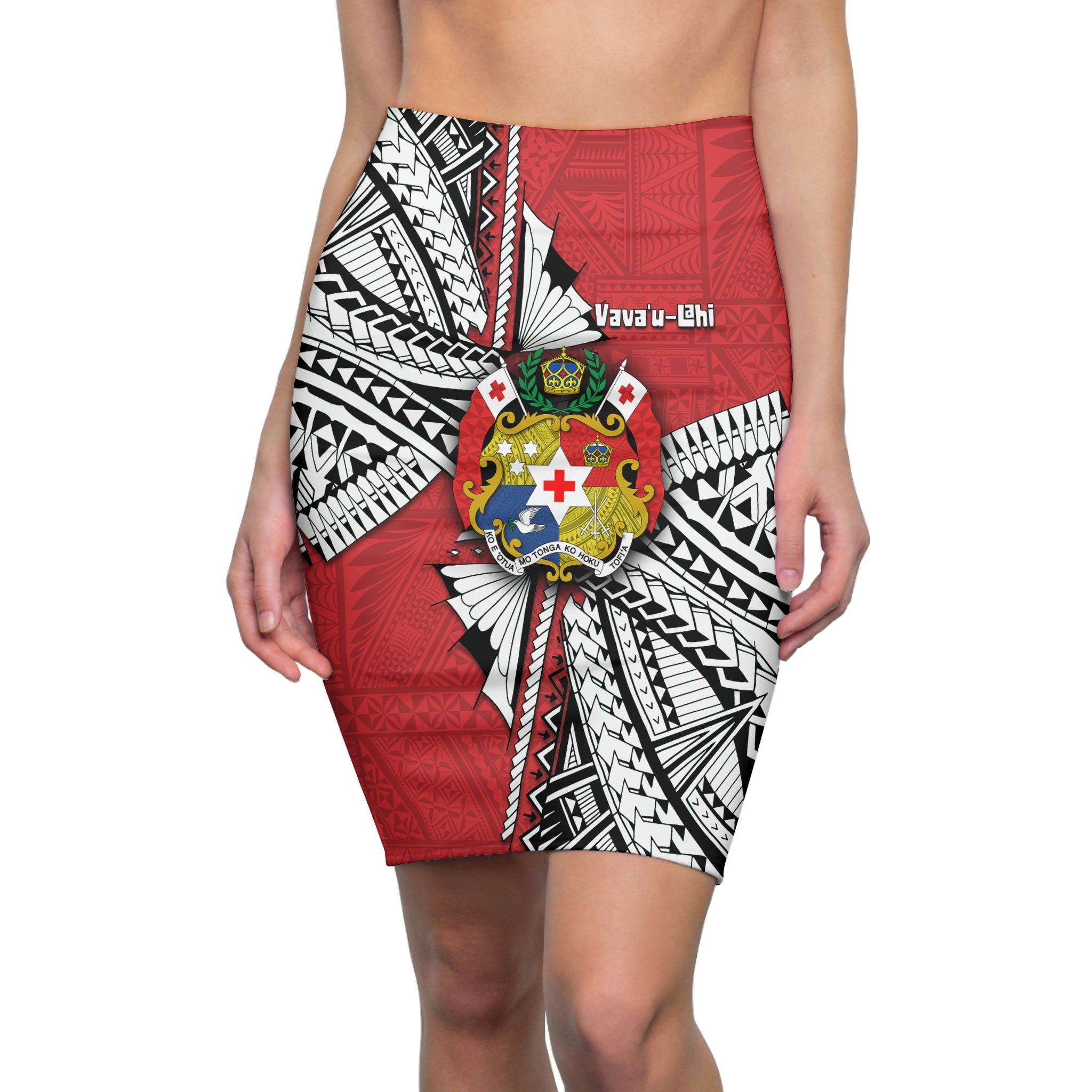 Tonga Vava'u Lahi Coat Of Arms Women's Pencil Skirt