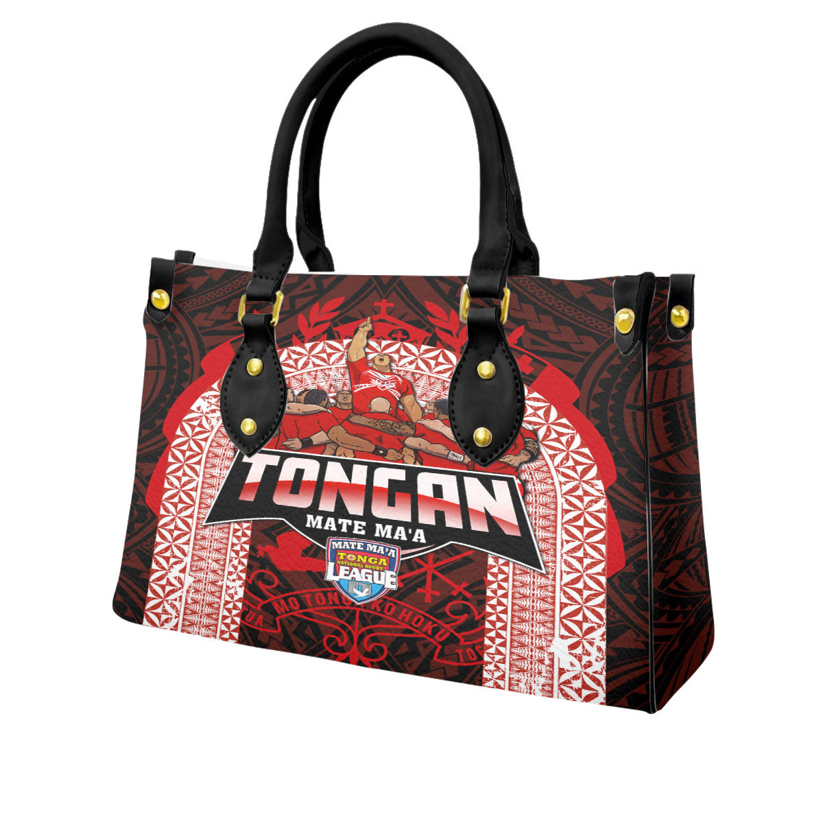 Tonga Mate Ma'a Rugby League Leather Bag