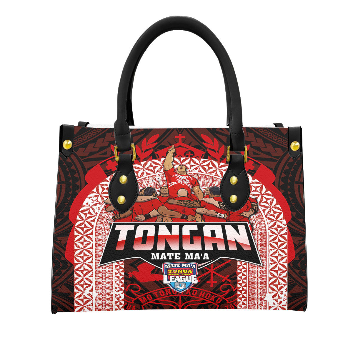 Tonga Mate Ma'a Rugby League Leather Bag