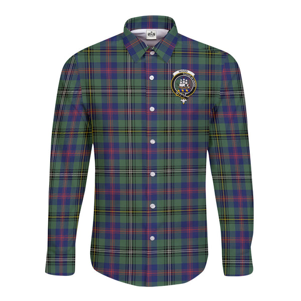 Wood ModernTartan Crest Long Sleeve Button Shirt