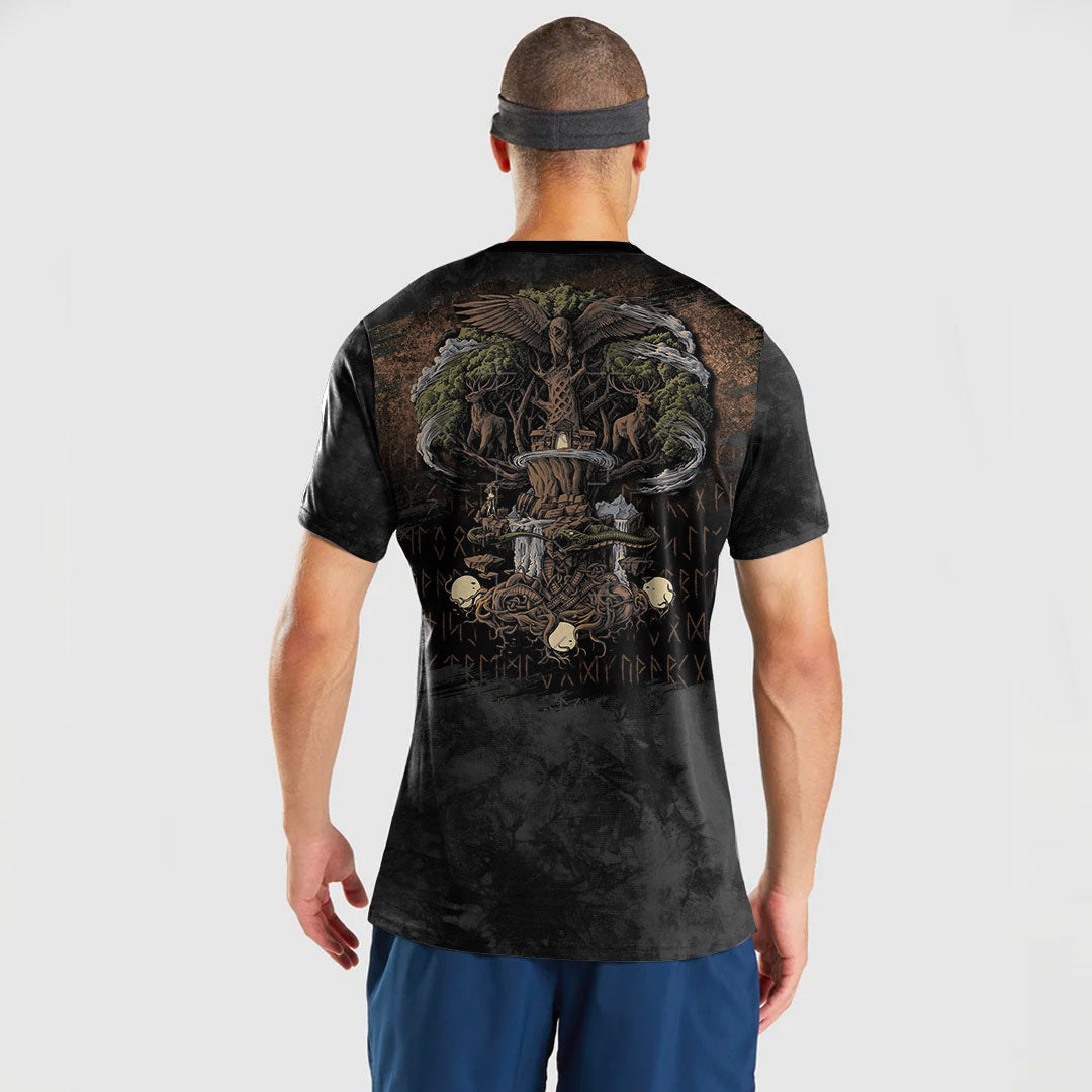 Viking T-Shirt Yggdrasil Viking Tree of Life Pagan