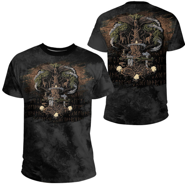 Viking T-Shirt Yggdrasil Viking Tree of Life Pagan