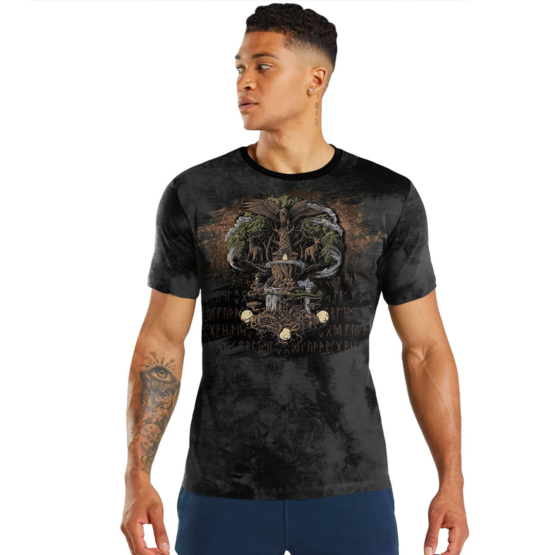 Viking T-Shirt Yggdrasil Viking Tree of Life Pagan