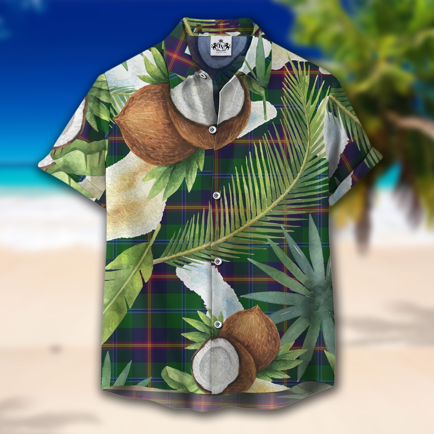 Scottish Tartan Young Clan Hawaiian Shirt Hibiscus - Tropical Garden Style