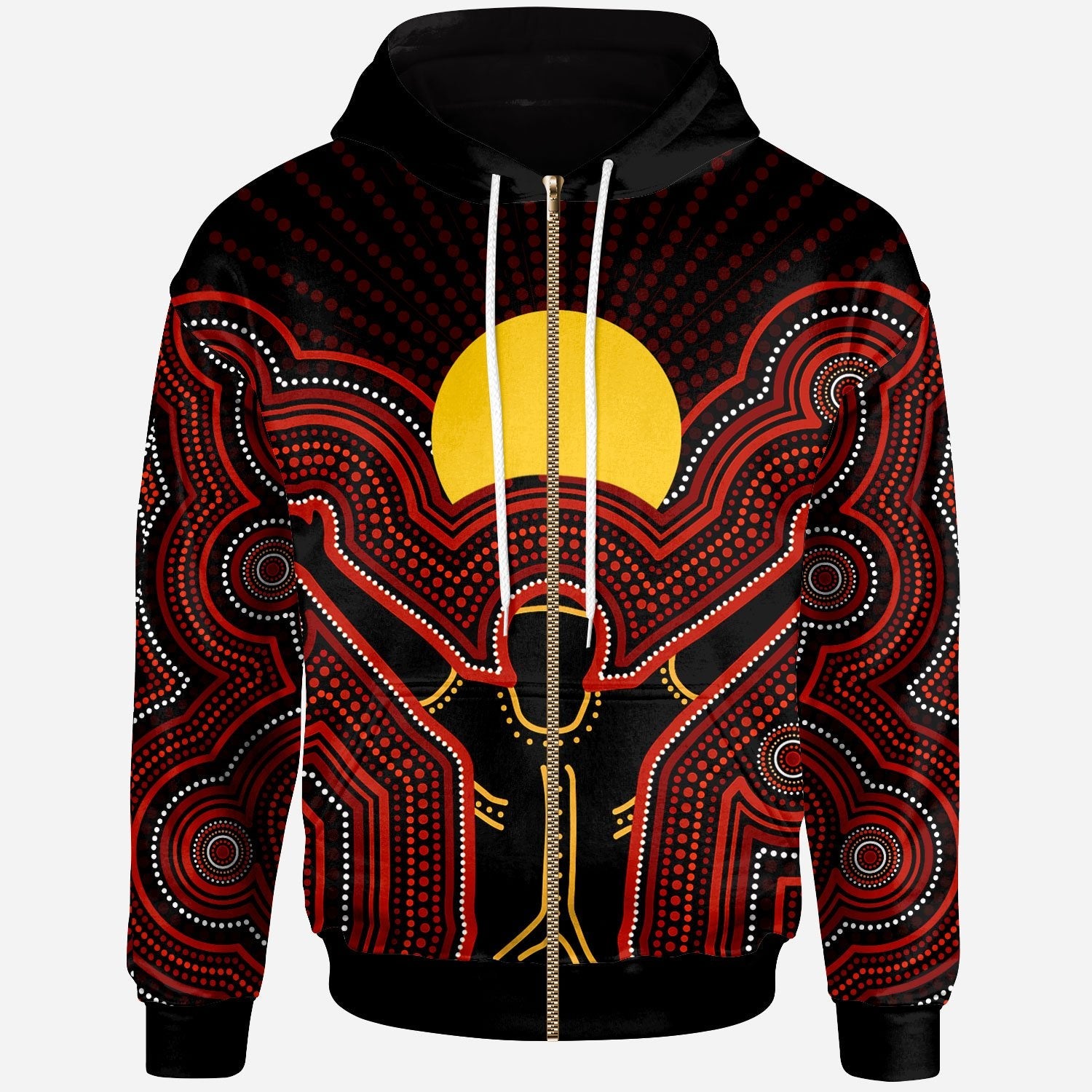 Aboriginal Zip Hoodie - The Sun Always Shines