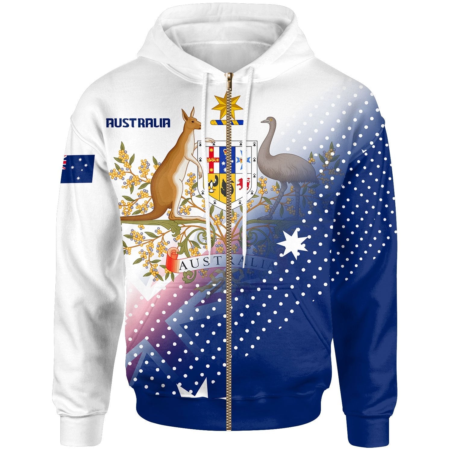 Zip Hoodie - Always Proud Of Australia