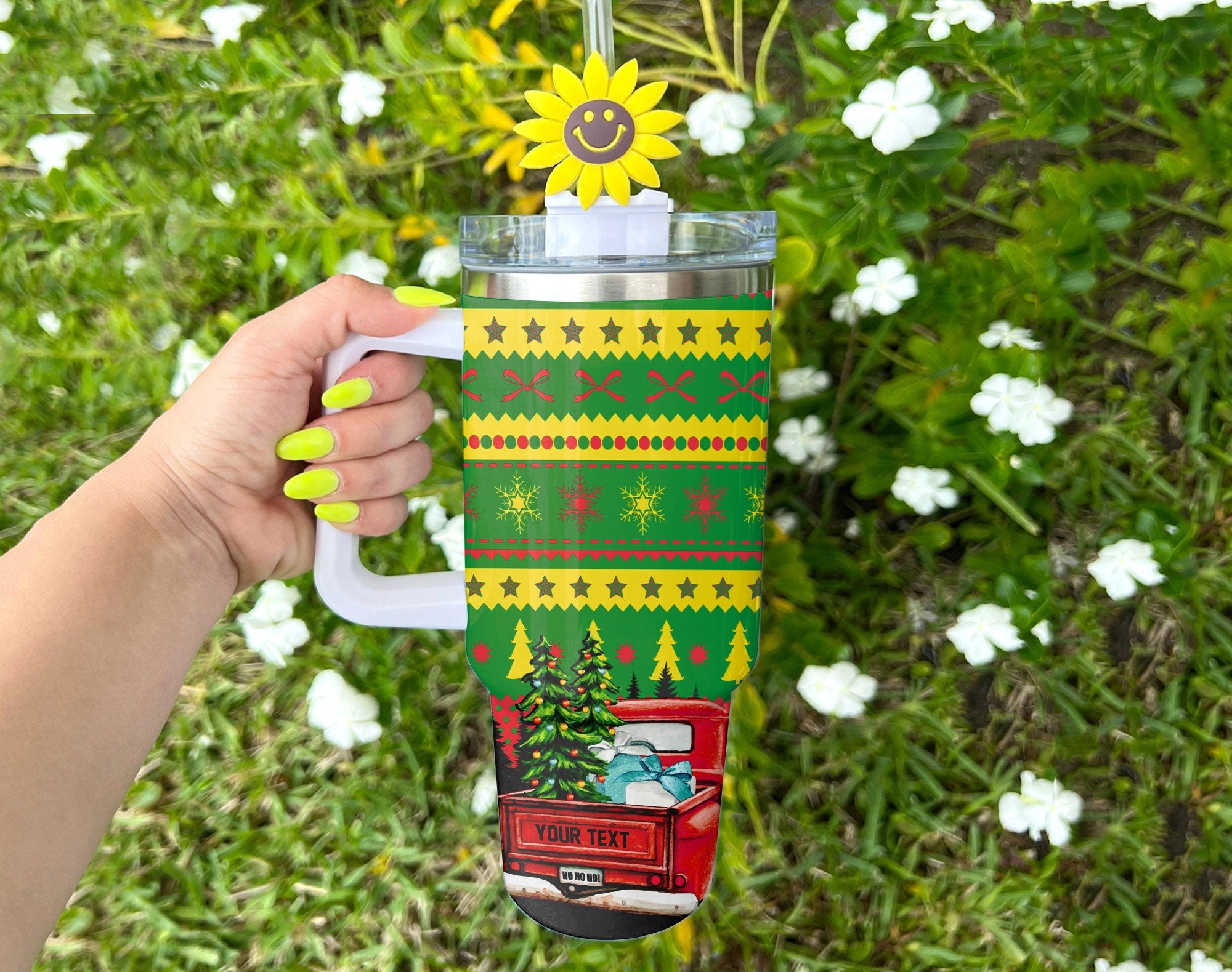 Zimbabwe Handle Tumbler Coat Of Arms Christmas Style