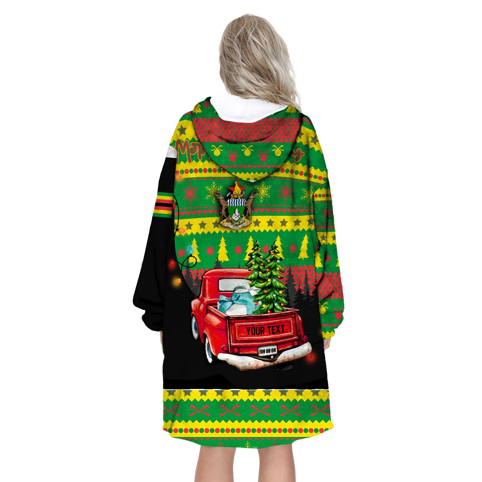 Zimbabwe Snug Hoodie Coat Of Arms Christmas Style