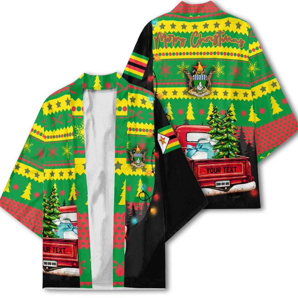 Zimbabwe Kimono Coat Of Arms Christmas Style