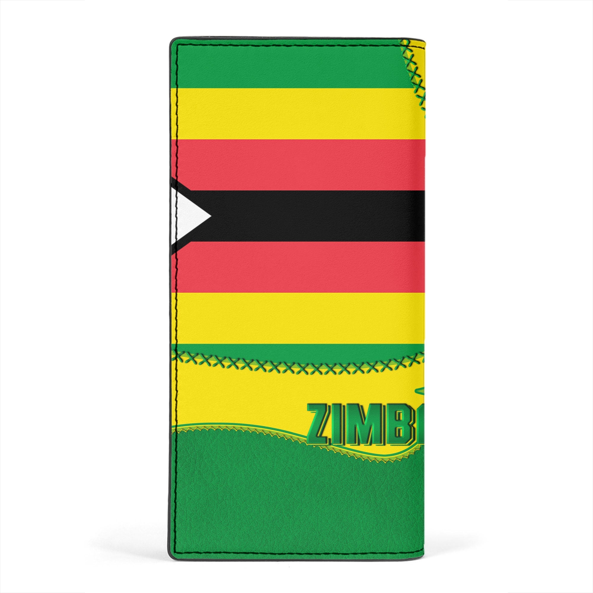 Zimbabwe Leather Wallet Flag & Coat Of Arms Leather Style