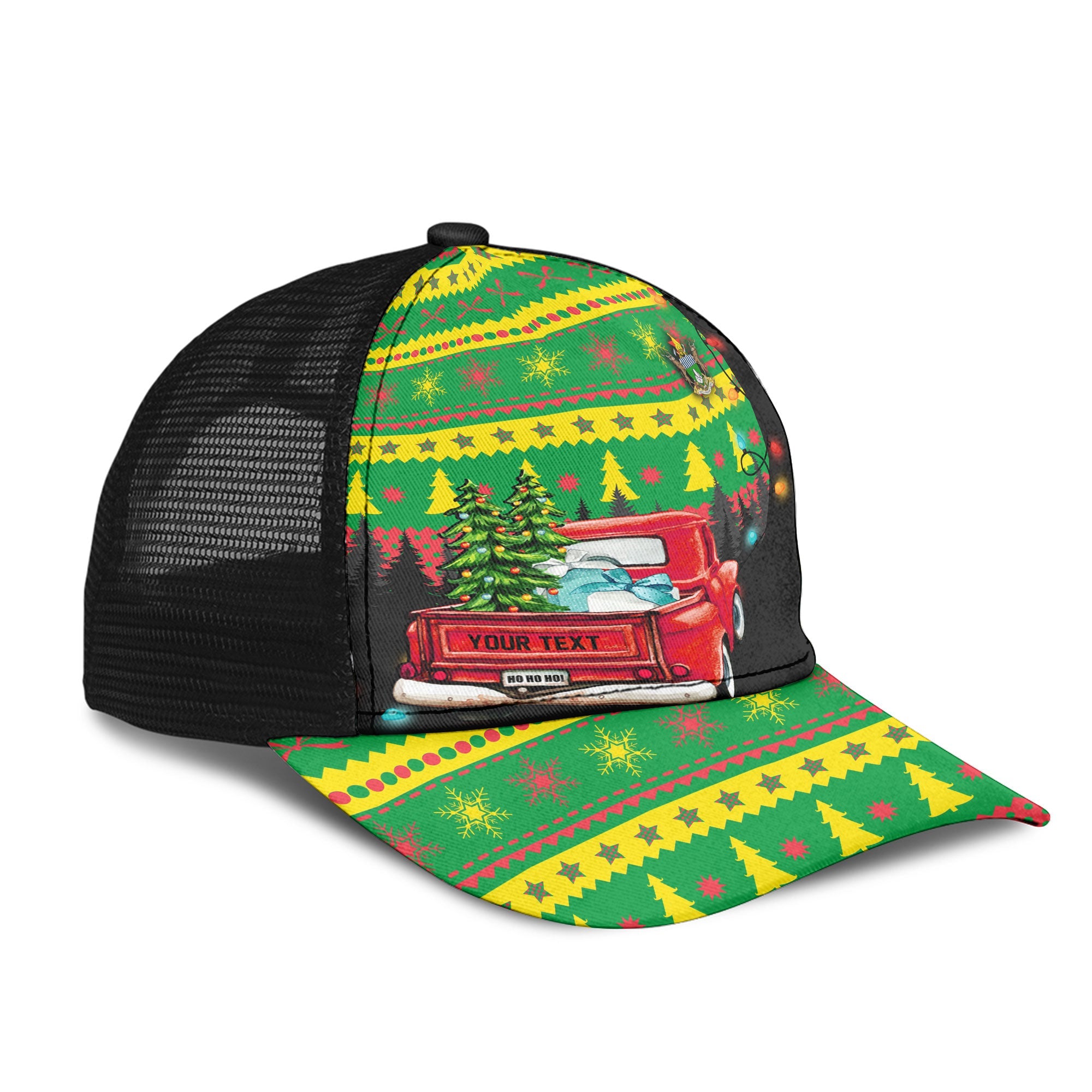 Zimbabwe Mesh Back Cap Coat Of Arms Christmas Style