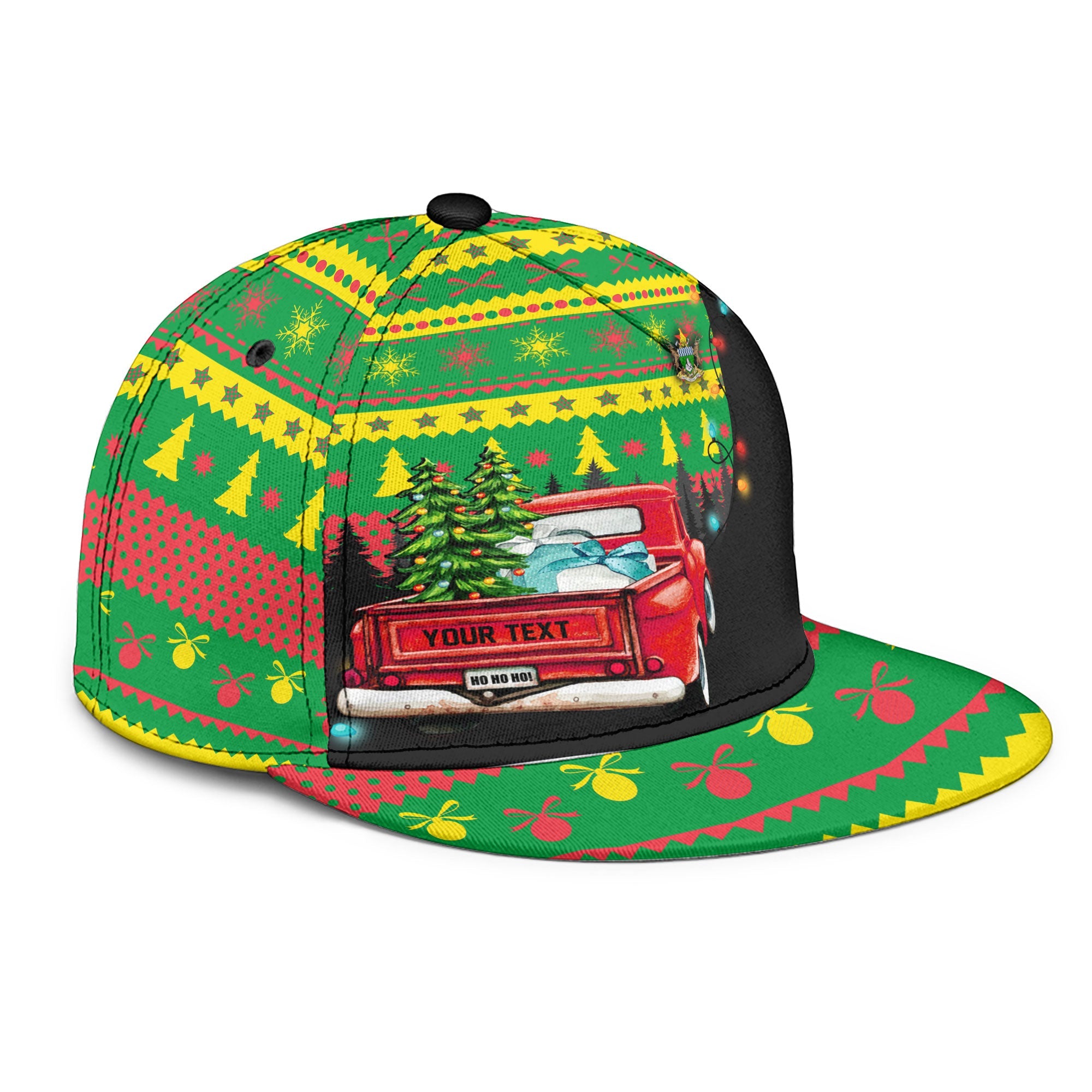 Zimbabwe Snapback Hat Coat Of Arms Christmas Style