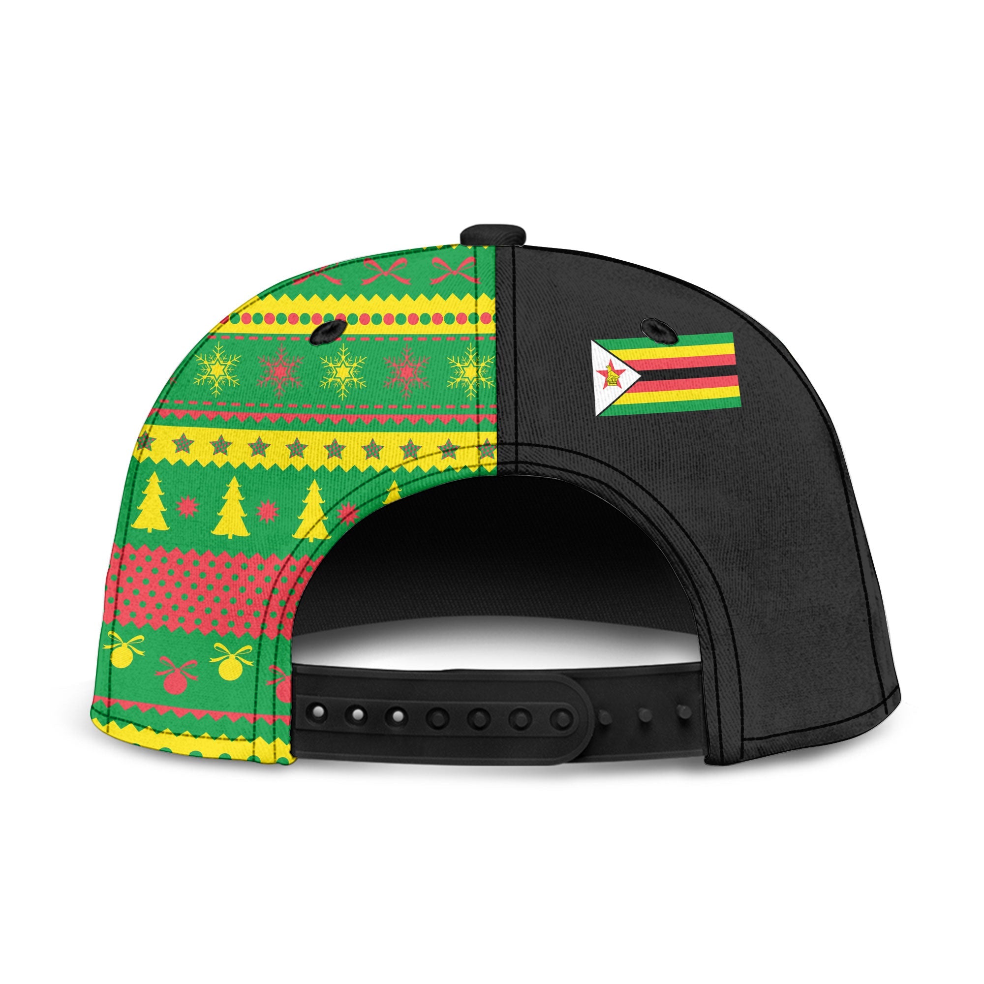 Zimbabwe Snapback Hat Coat Of Arms Christmas Style