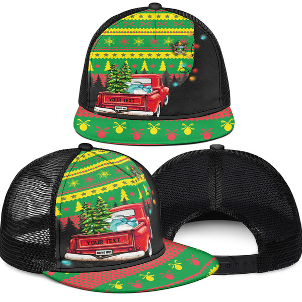 Zimbabwe Trucker Hat Coat Of Arms Christmas Style