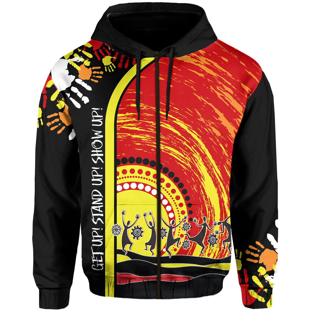 (Custom Personalised) Aboriginal NAIDOC Week 2022 Hoodie Get Up Stand Up Show Up