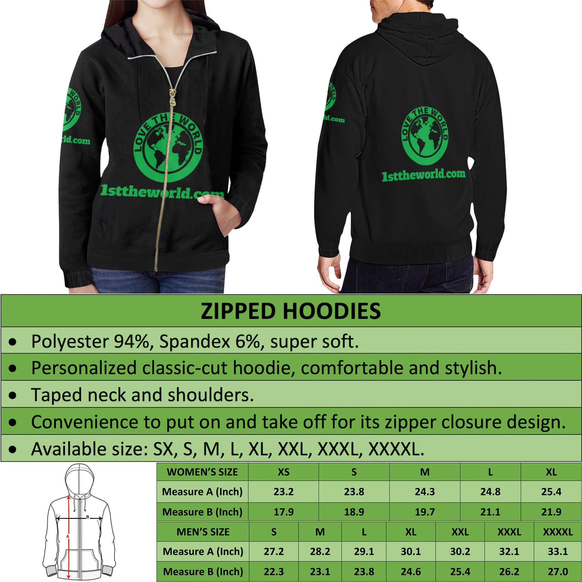 Anzac Day Zip Hoodie