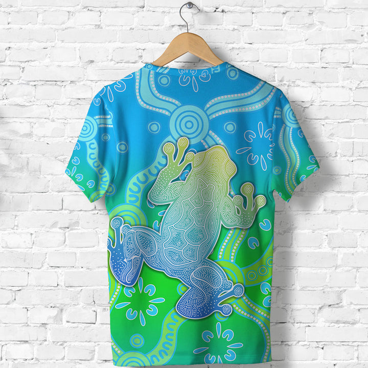 Aboriginal Frog TShirt Indigenous Simple