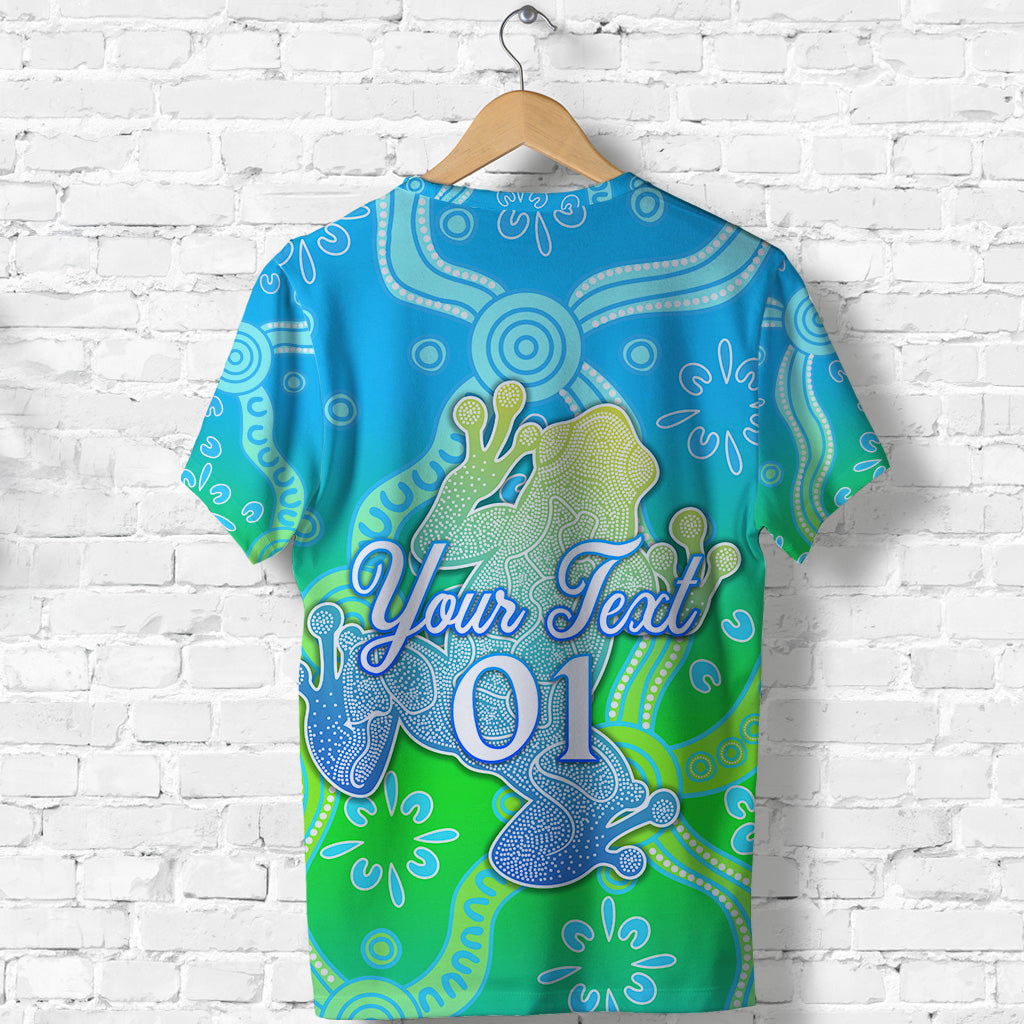 (Custom Personalised) Aboriginal Frog TShirt Indigenous Simple