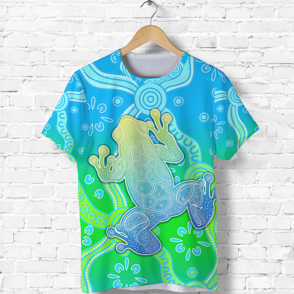 (Custom Personalised) Aboriginal Frog TShirt Indigenous Simple