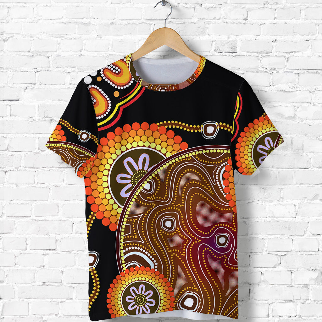 (Custom Personalised) Aboriginal TShirt Sun Rise Indigenous