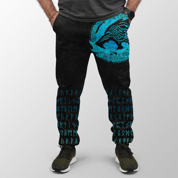 Viking Jogger Fenrir Wolf Cyan