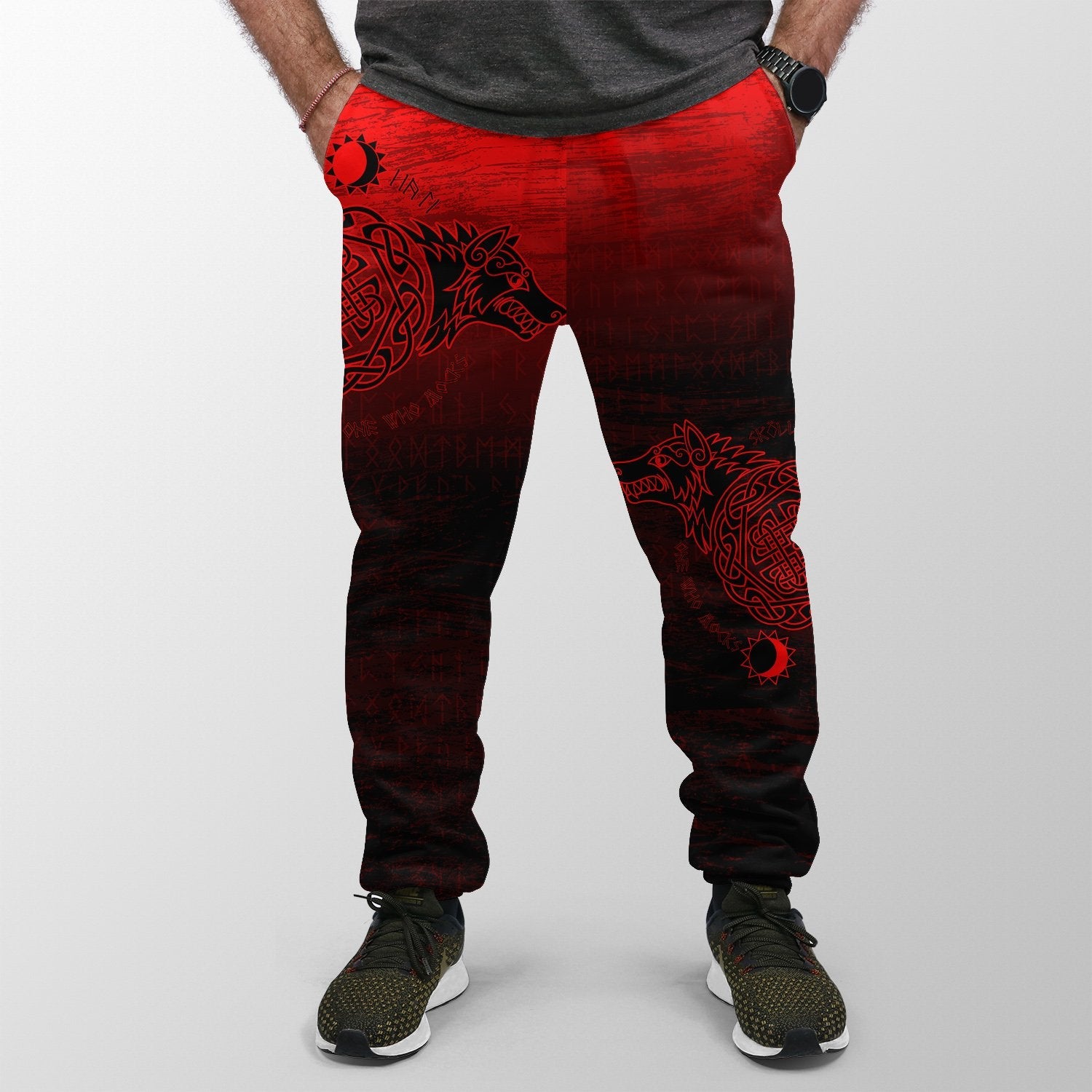 Viking Jogger Skoll And Hati Red