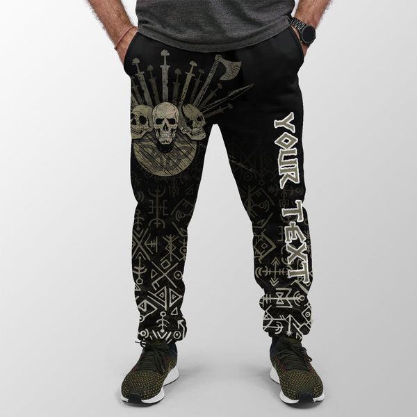 Custom Viking Jogger Three Skull Of Viking