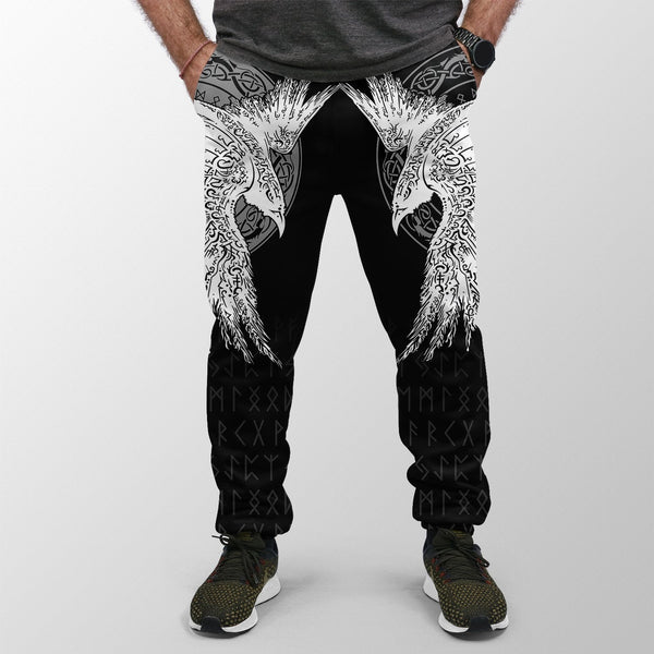 Custom Viking Jogger Mystical Raven Tattoo Special