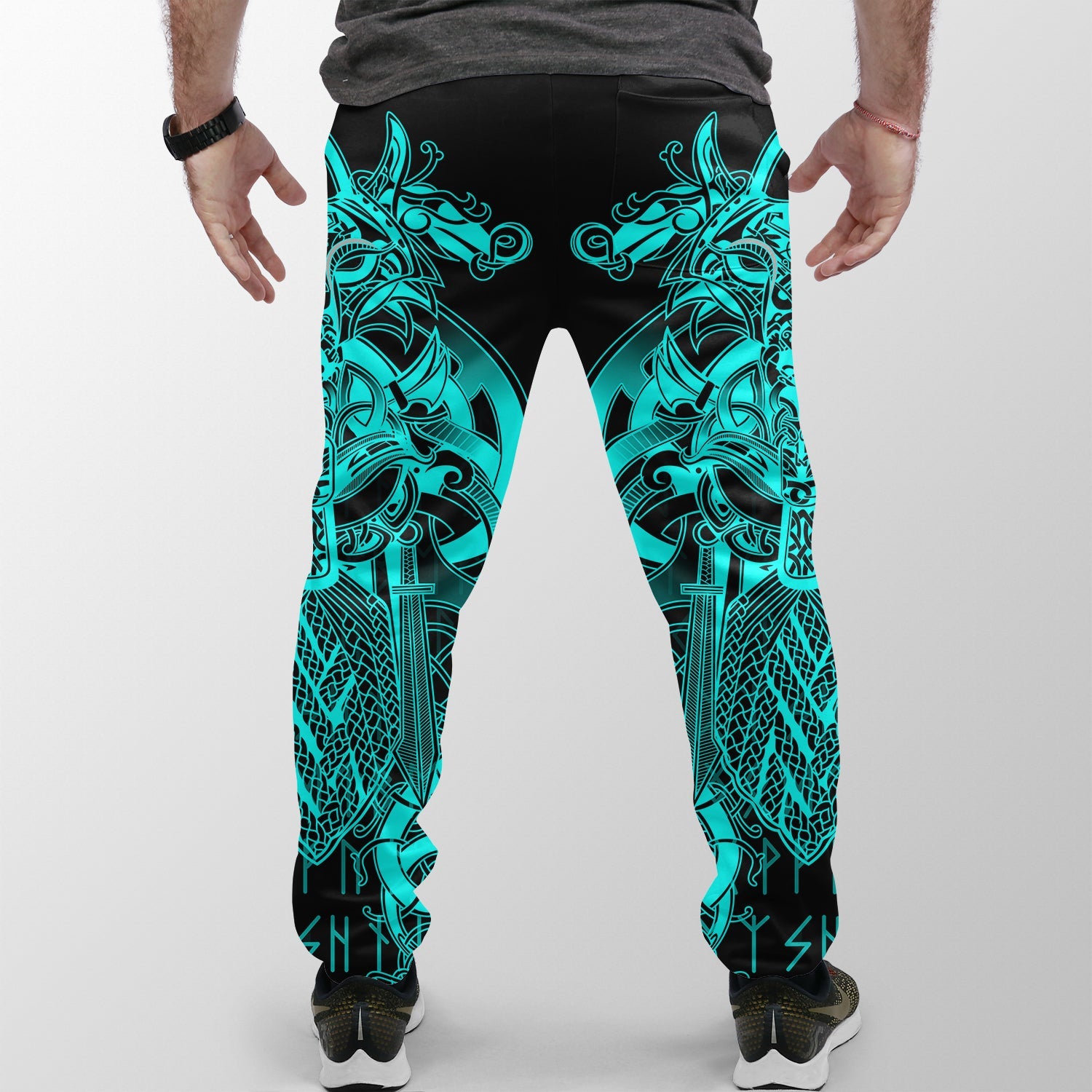 Viking Jogger Tyr Tattoo Cyan 