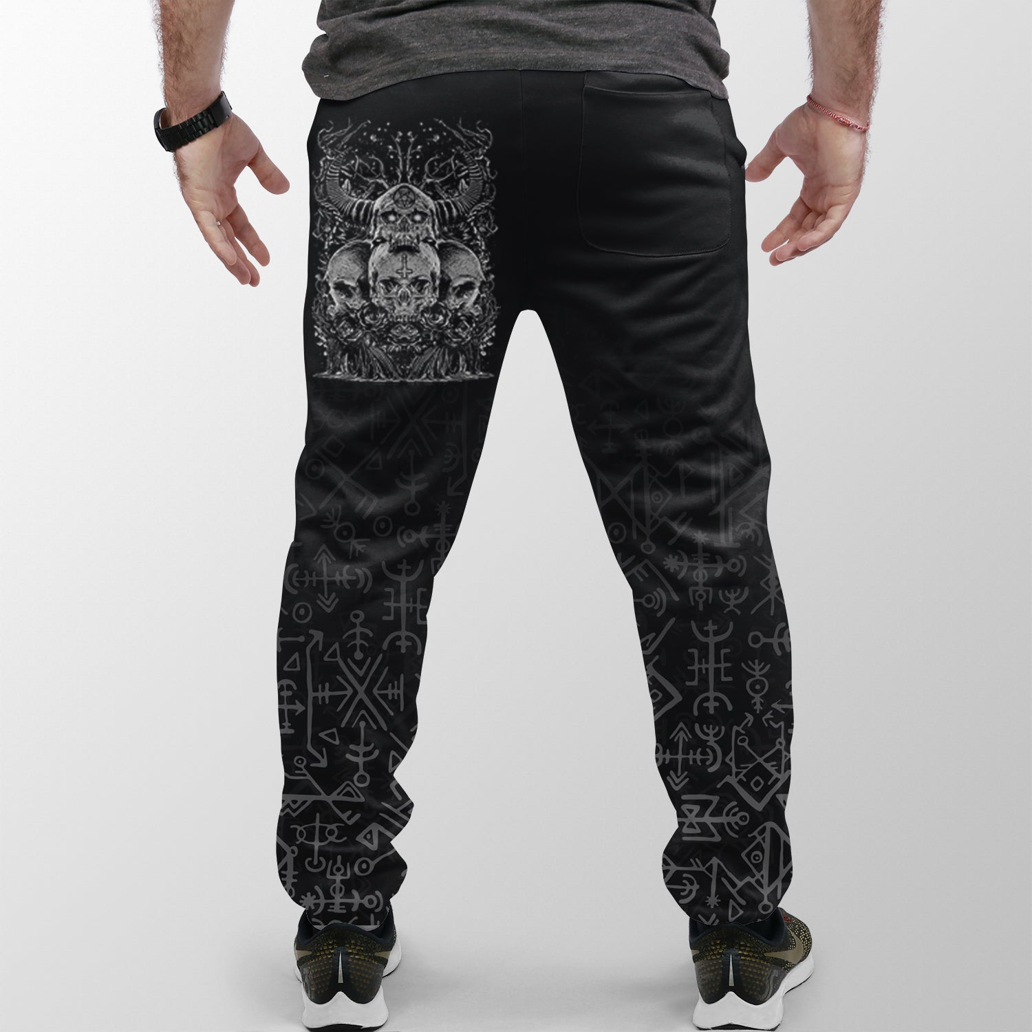 Custom Viking Jogger Skull Honor 