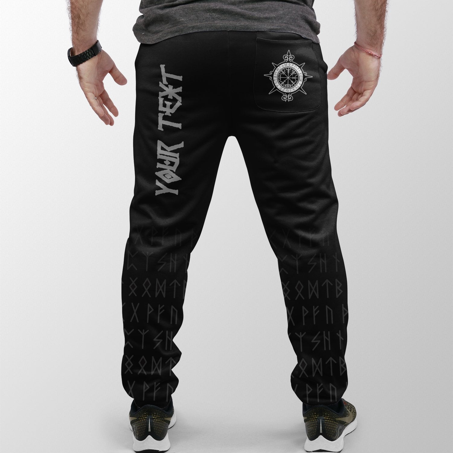 Custom Viking Jogger Mystical Raven Tattoo Special