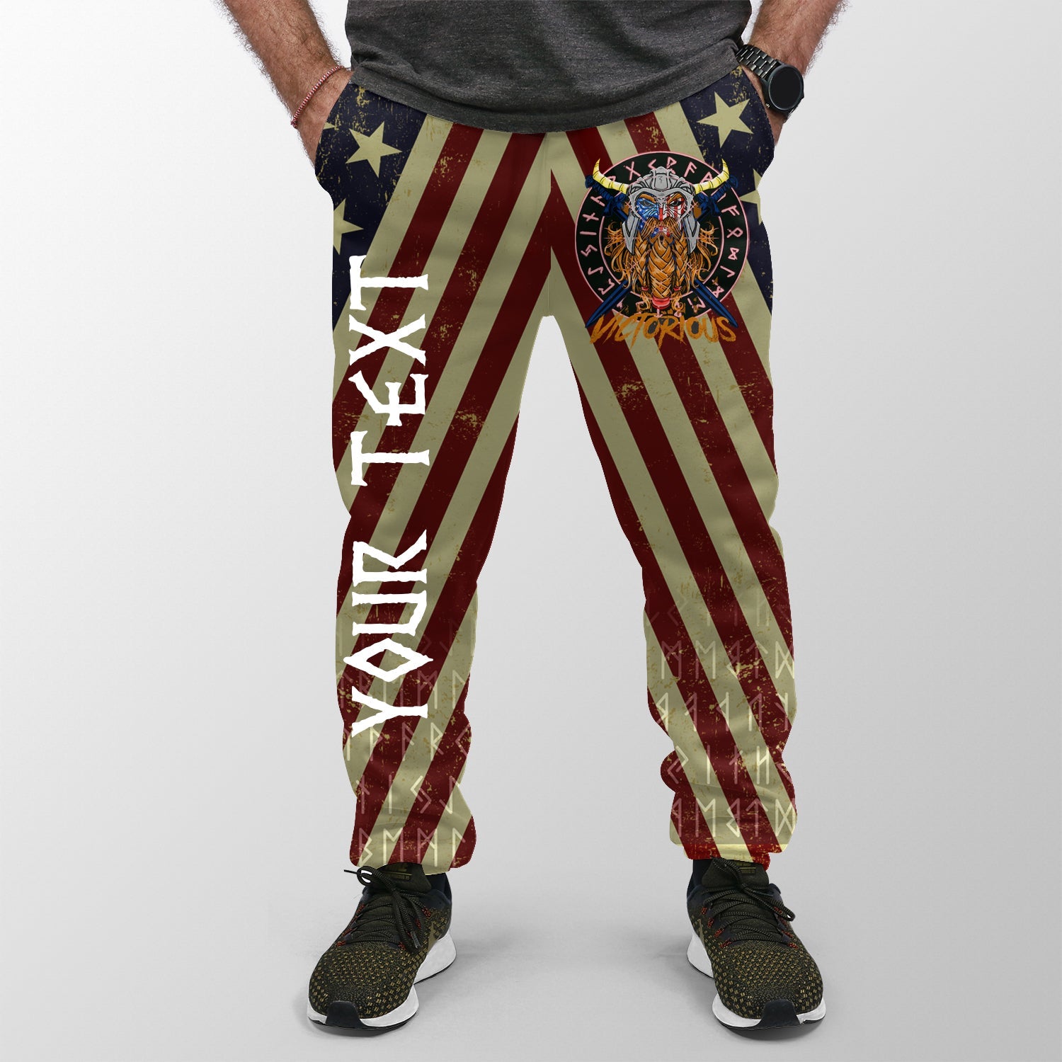 Custom Viking Jogger American Warrior Victorious